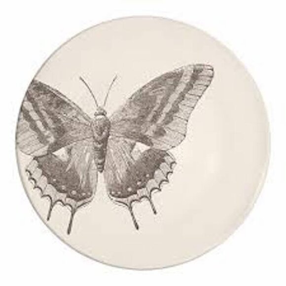 Set of 4 Paula Scaletta Botanical Butterfly Dessert Plates - Picture 1 of 1